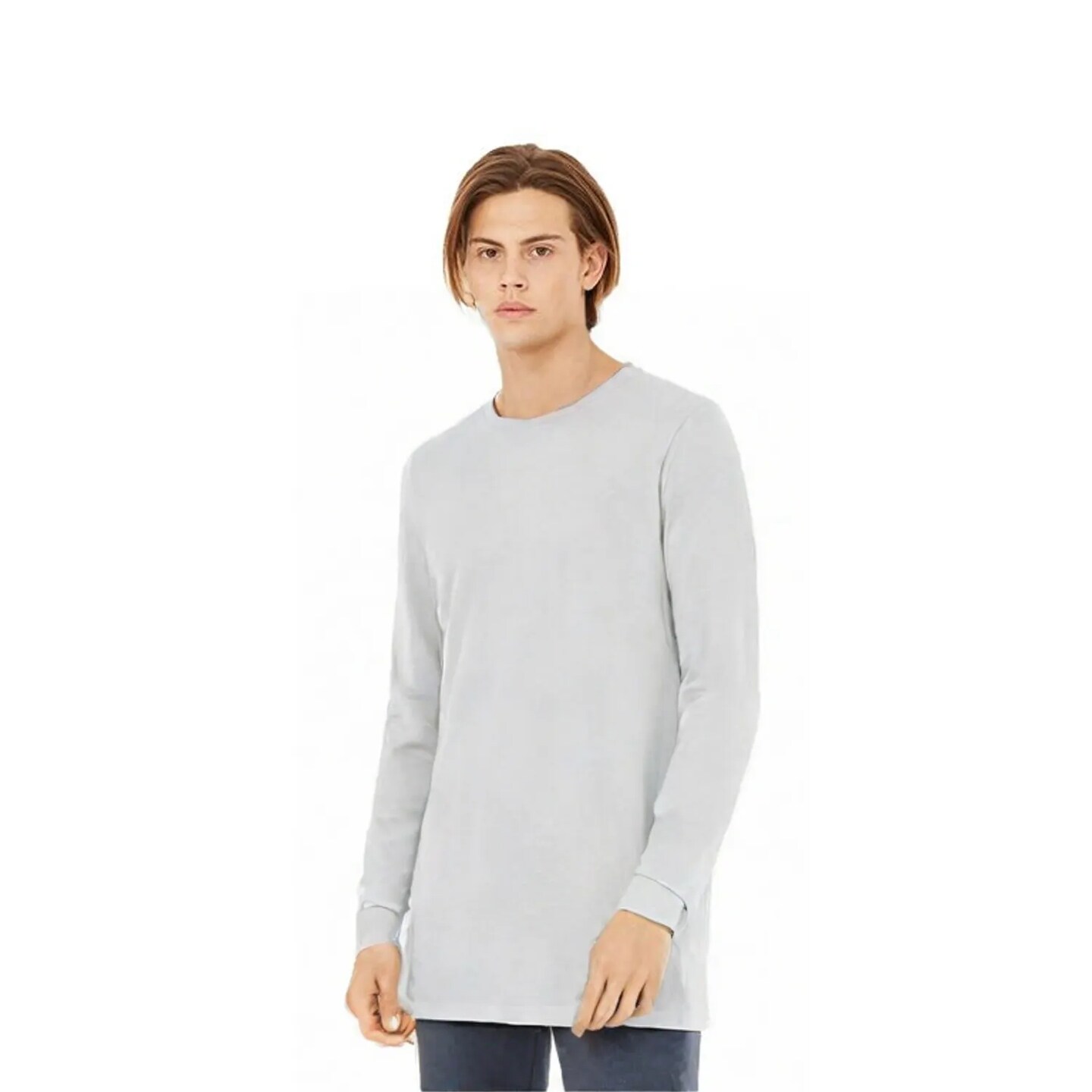 BELLA + CANVAS Unisex Jersey Long Sleeve Tee Lightweight Airlume Cotton Retail Fit Everyday Casual Shirt