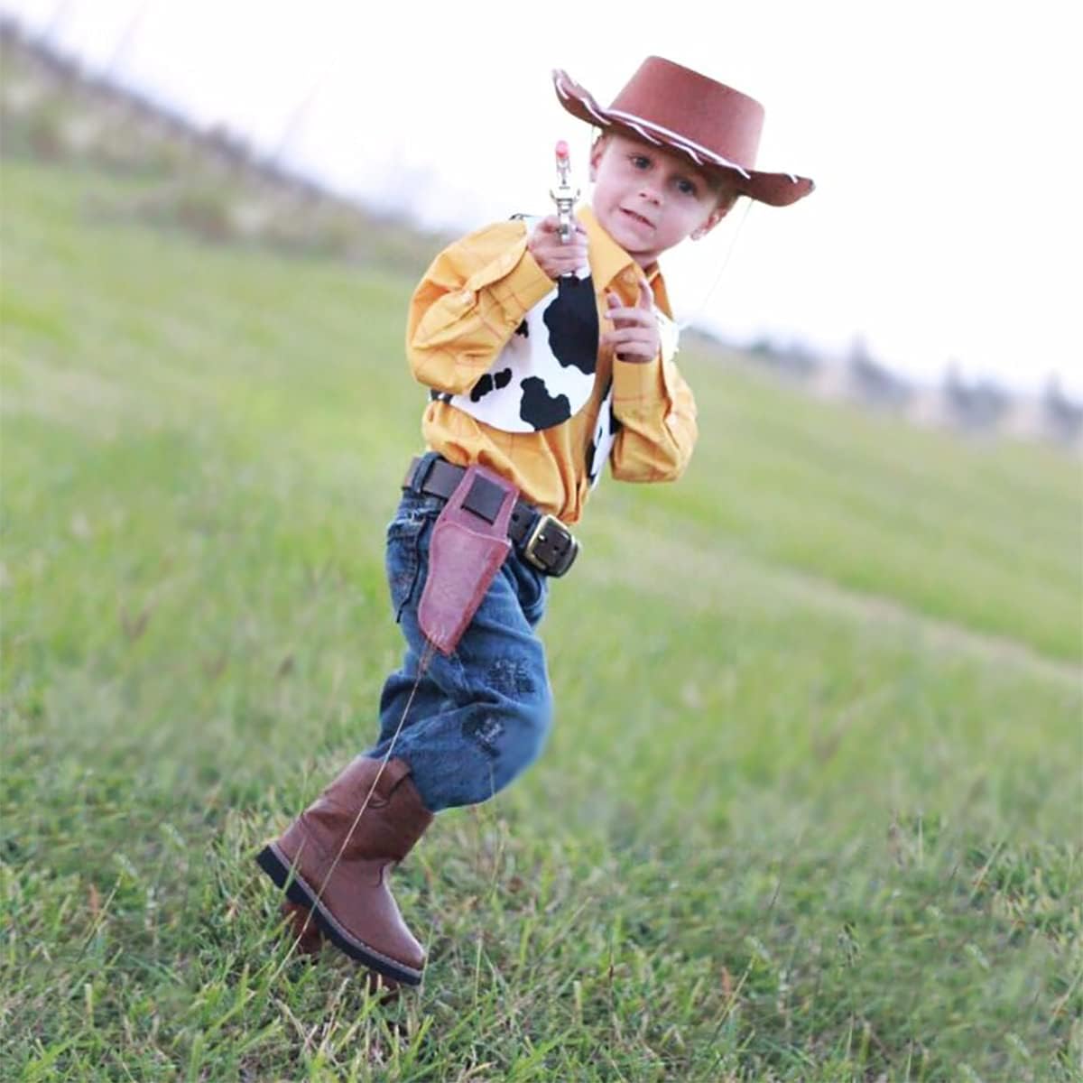 4E&#x2019;s Novelty Brown Toddler Cowboy Hat - Boys &#x26; Girls Brown Cowboy Hat for Themed Party Costume, Ideal Cowboy Hat &#x26; Toddler Cowboy Outfit, Ages 3-5
