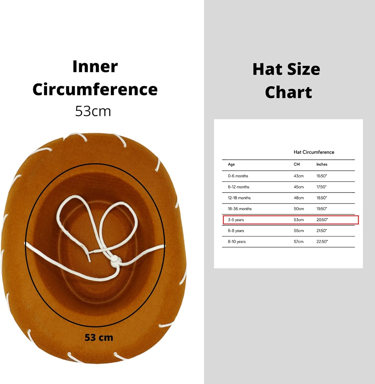 4E&#x2019;s Novelty Brown Toddler Cowboy Hat - Boys &#x26; Girls Brown Cowboy Hat for Themed Party Costume, Ideal Cowboy Hat &#x26; Toddler Cowboy Outfit, Ages 3-5