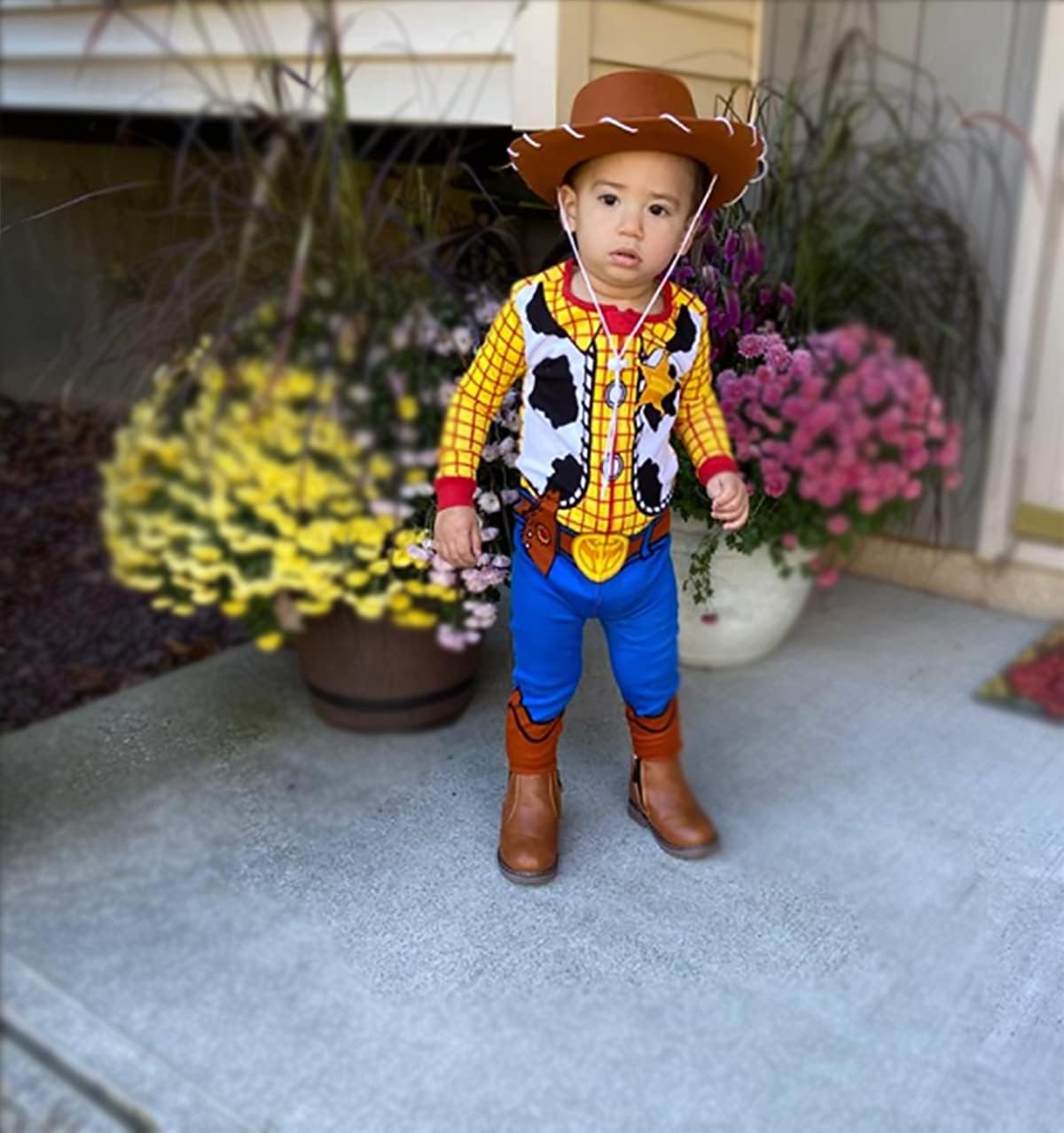 4E&#x2019;s Novelty Brown Toddler Cowboy Hat - Boys &#x26; Girls Brown Cowboy Hat for Themed Party Costume, Ideal Cowboy Hat &#x26; Toddler Cowboy Outfit, Ages 3-5
