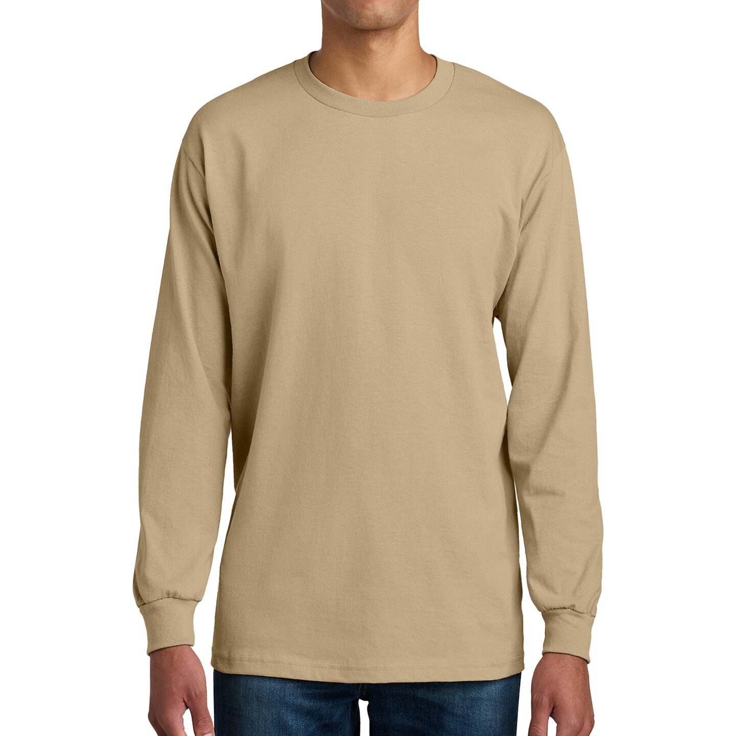 American Apparel Long Sleeve Men's T-Shirt, Heavyweight Cotton Arts and Crafts Crewneck MixColor Tee