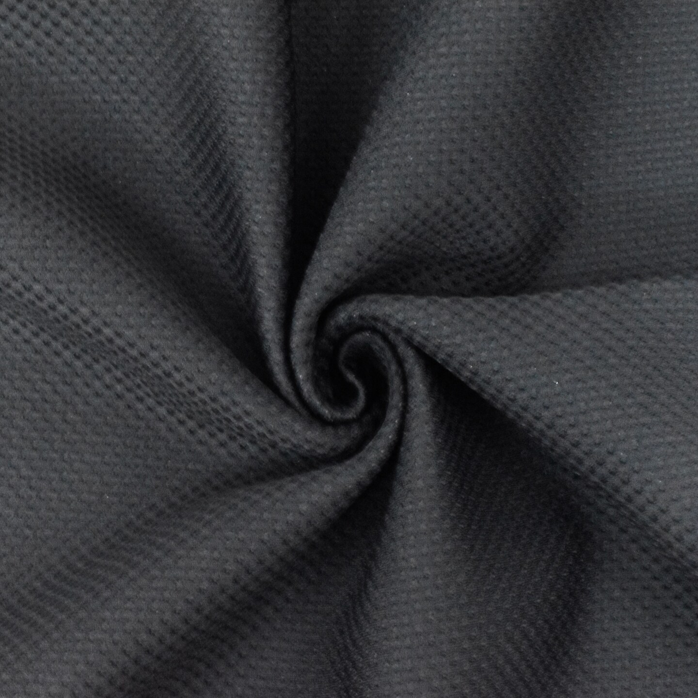 Tattoo Black-Cold Black Double Knit Jacketing Fabric By the Yard
