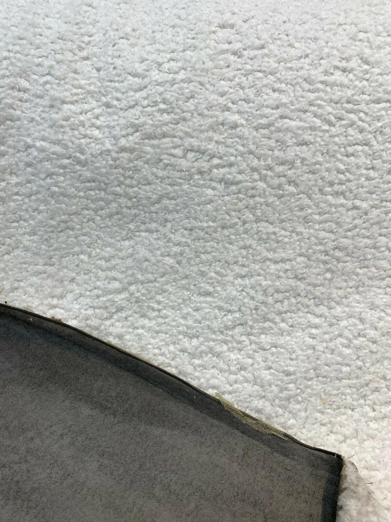 1 Yard Upholstery Faux Sheepskin Fabric White Sterling Heavy 100% Polyester 60 Inch Width
