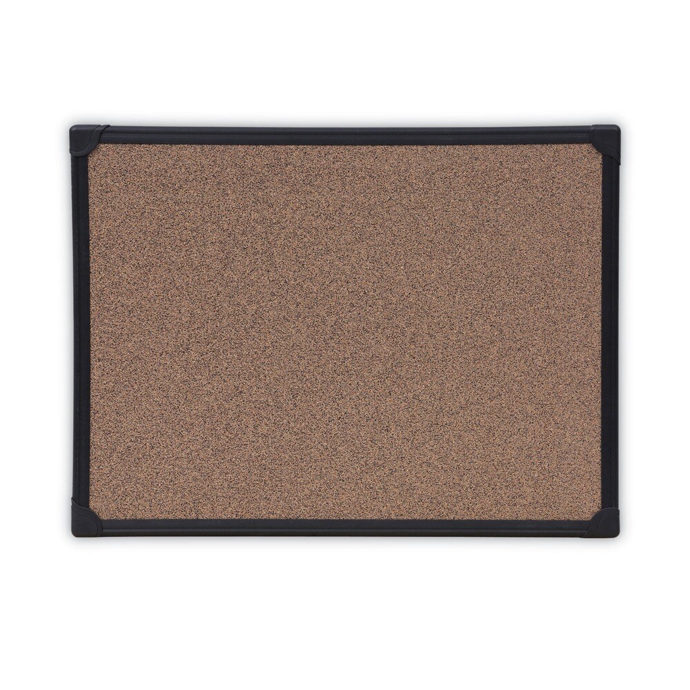 Universal 24 in. x 18 in. Tech Cork Board - Black Frame