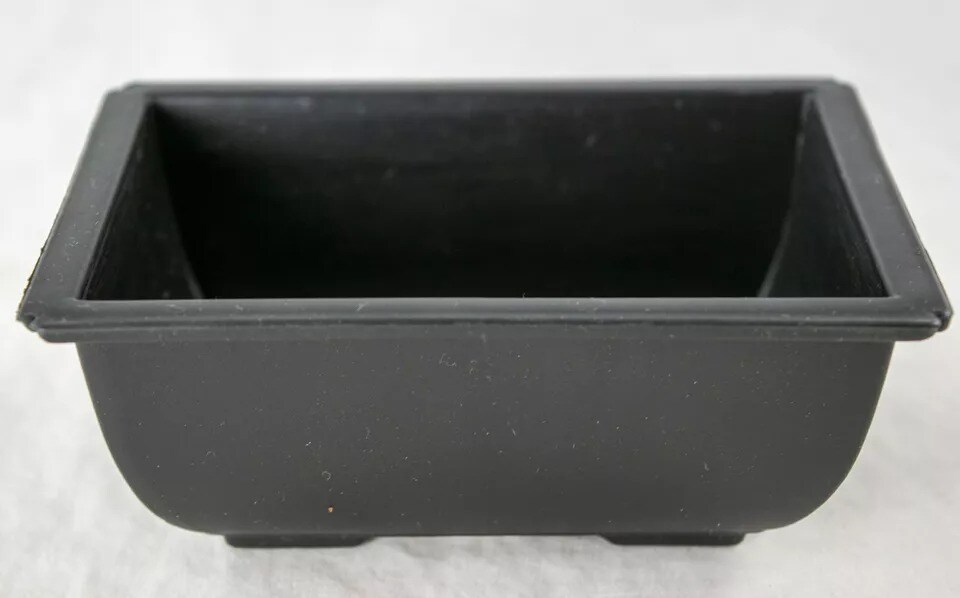 30 Rectangular Black Plastic Succulent / Bonsai Training Pot - 5&#x22;x 3.5&#x22;x 2&#x22;
