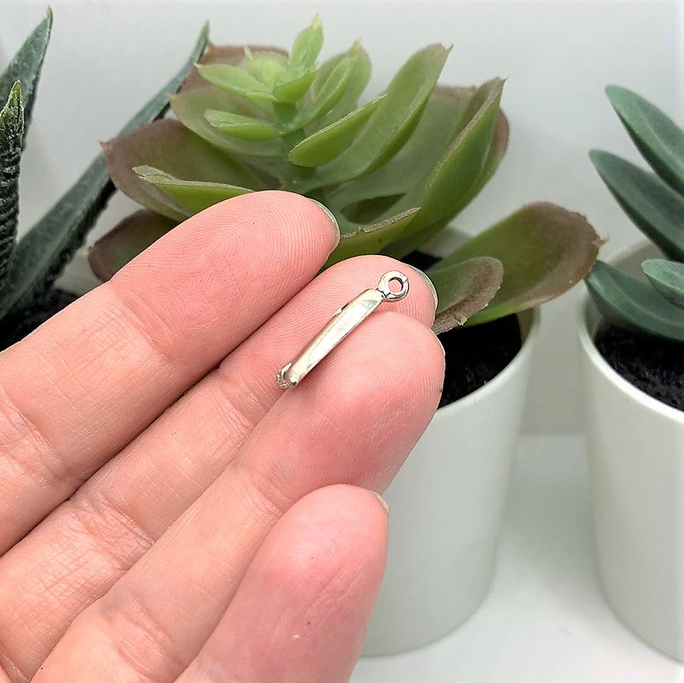 Cute Silver Ghost Charms, 20x13mm