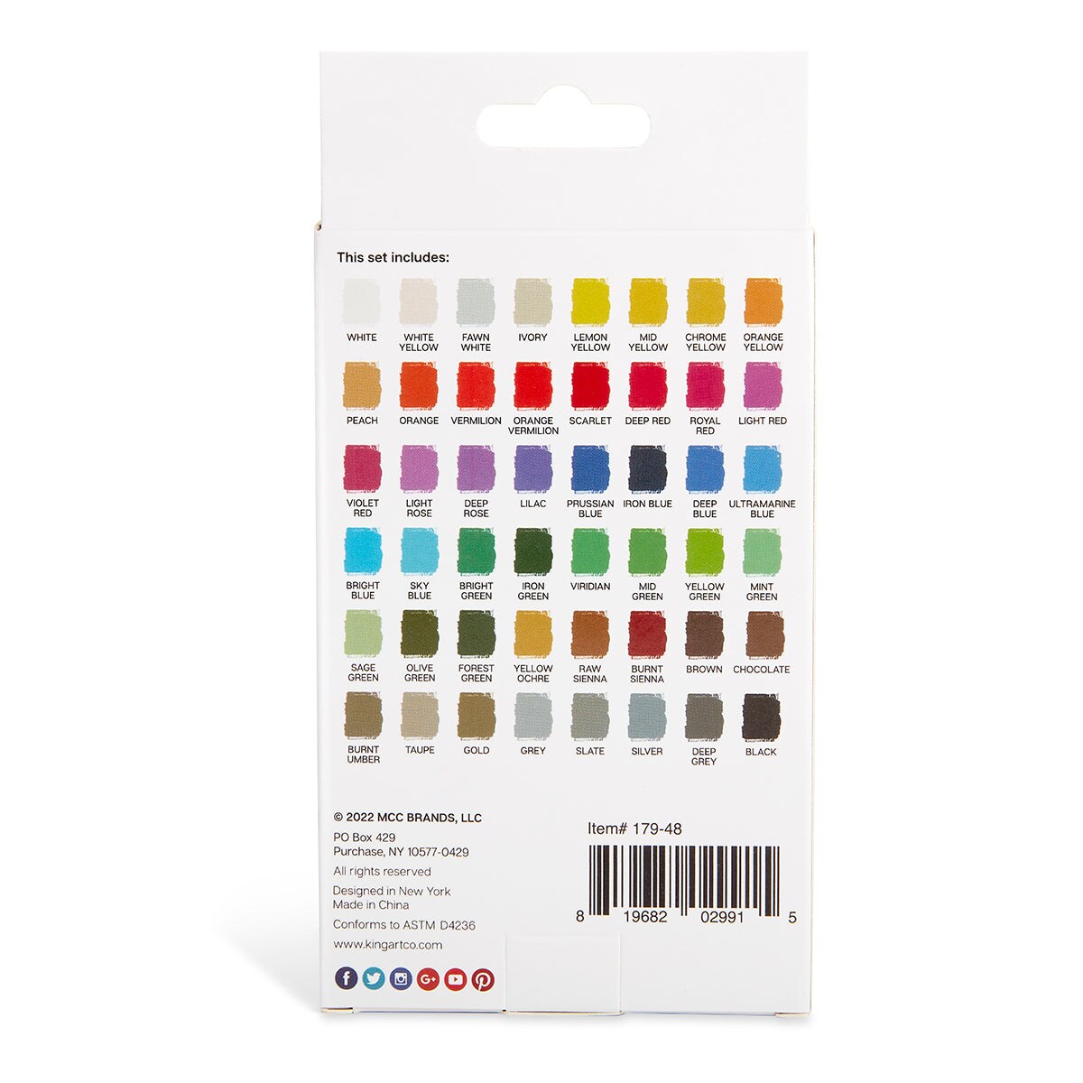 KINGART&#xAE; Oil Pastels 48 pc