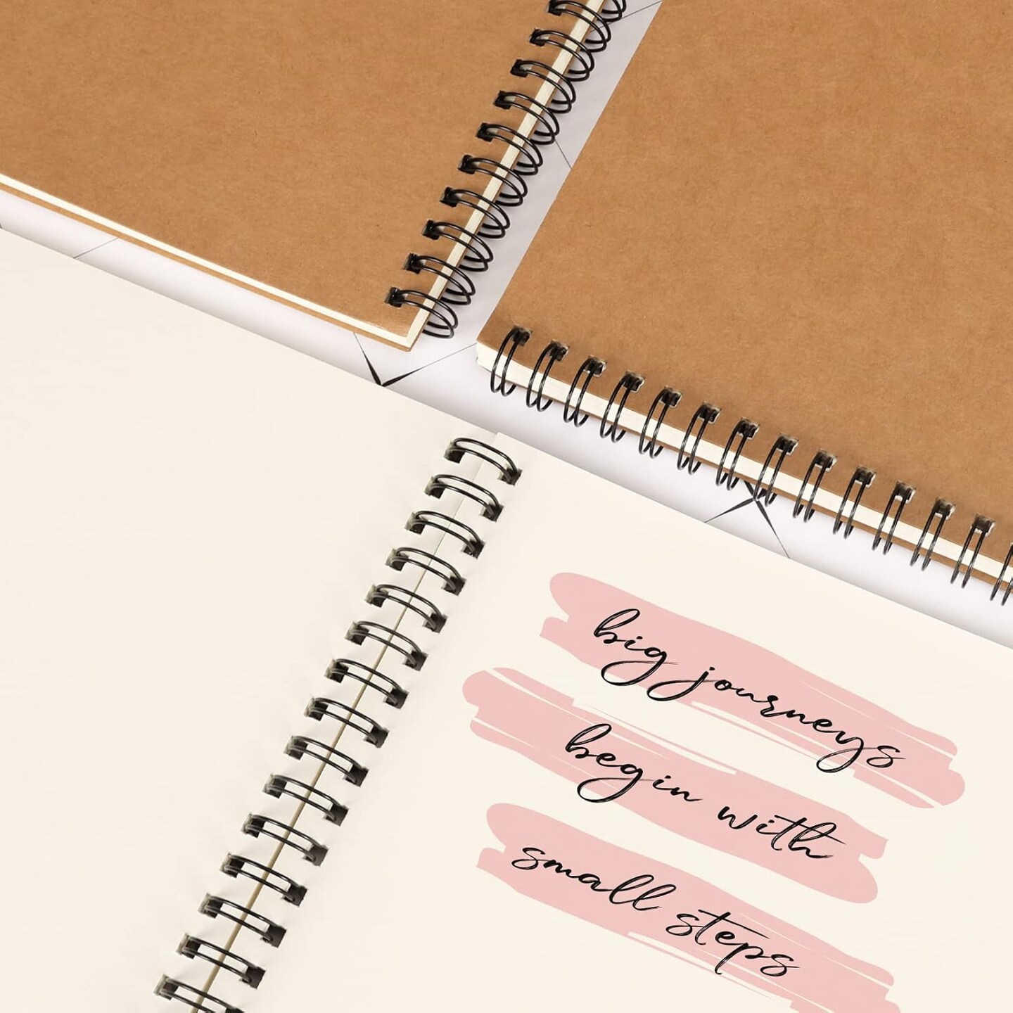 12 Pack A5 Blank Spiral Notebooks, Sketchbooks, Unlined Journals 5.5 x 8.3in, 50 Sheets 100 Pages, Diary Sketch Books