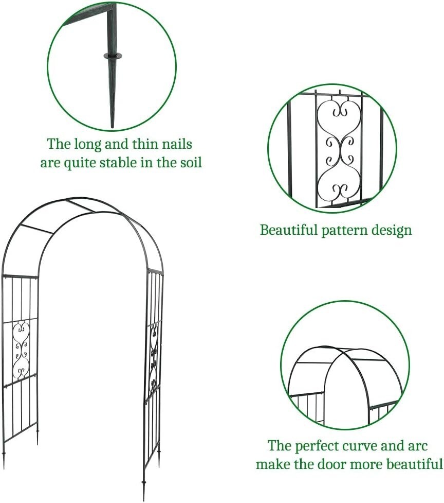 Arc Roof Wrought Iron Arch Plant Climbing Frame