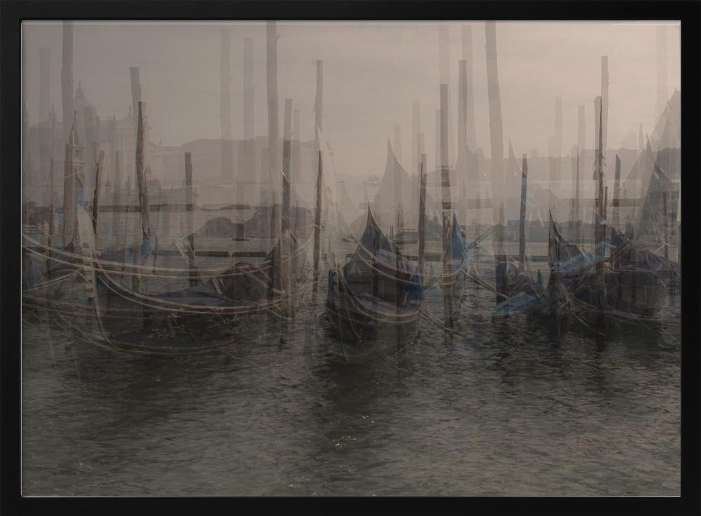 Illusion_ magic Venice - Donatella Basso 24x36 Black Framed Art | Home or Office Art