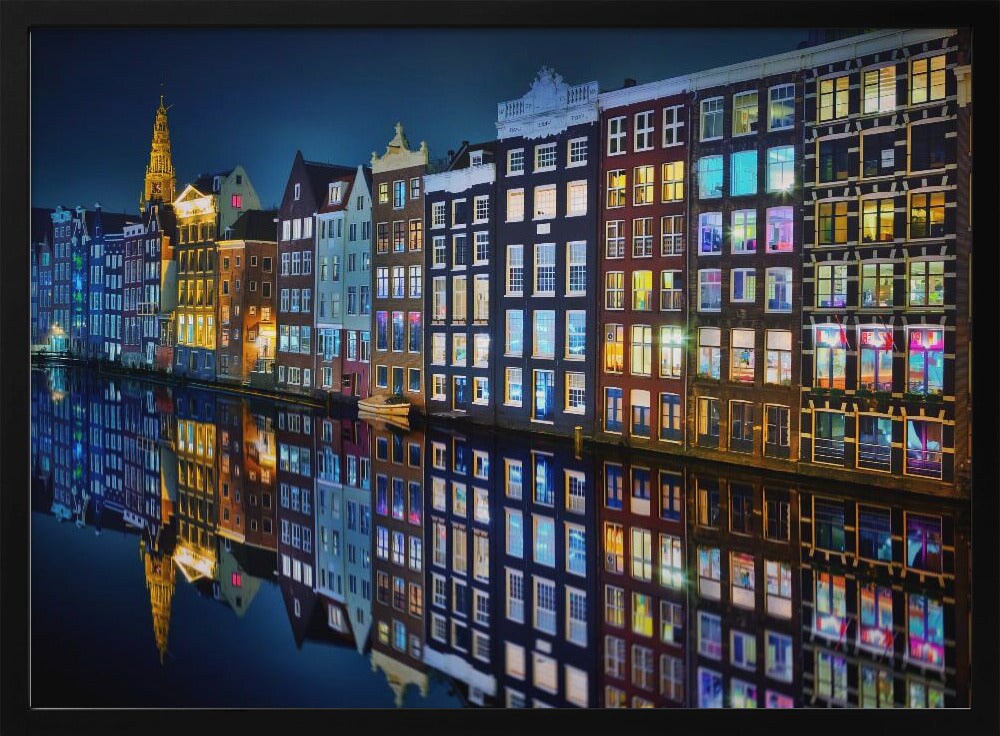 Amsterdam mirror. - Juan Pablo de Miguel 24x36 Black Framed Art | Home or Office Art