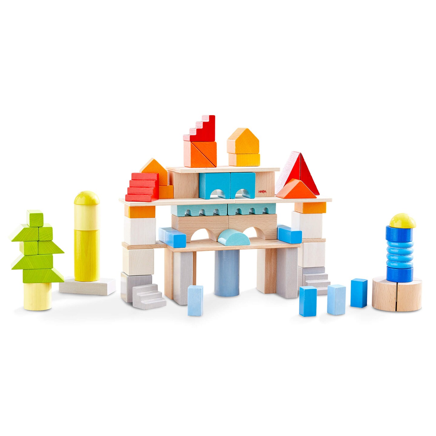 HABA Colored Building Blocks 85 Piece Set (Made in Germany)
