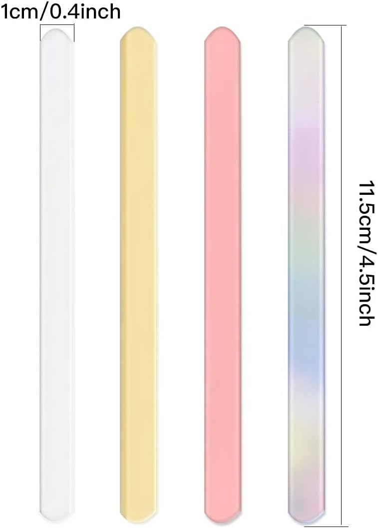 80 Reusable Acrylic Cakesicle & Popsicle Sticks – 4.5" Mirror Mini Ice Cream Sticks for DIY Ice Cream, Candy, Cake Pops & Party Treats (Mixed Colors)