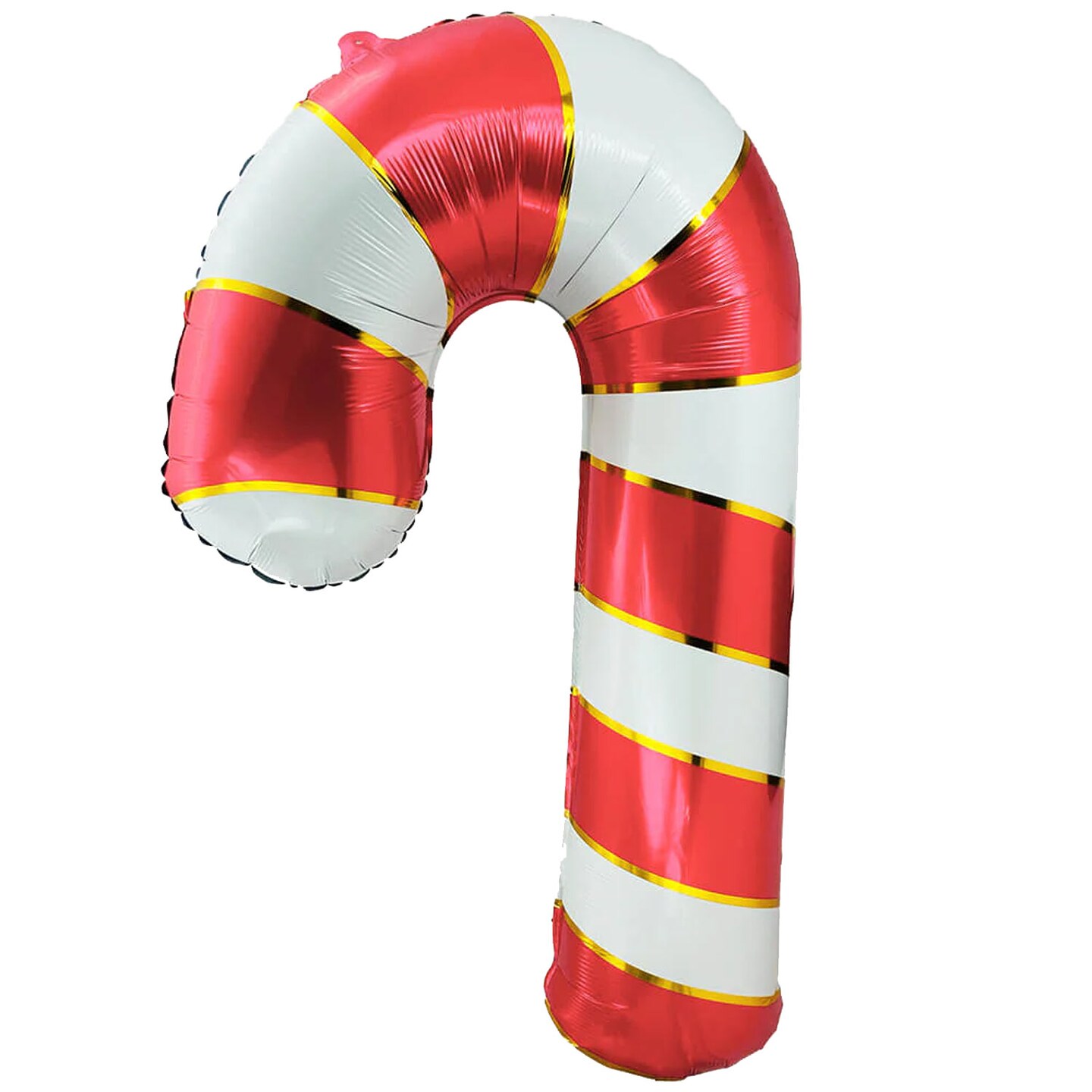 LA Balloons® 37 Inch Candy Cane Red & White Foil Balloon