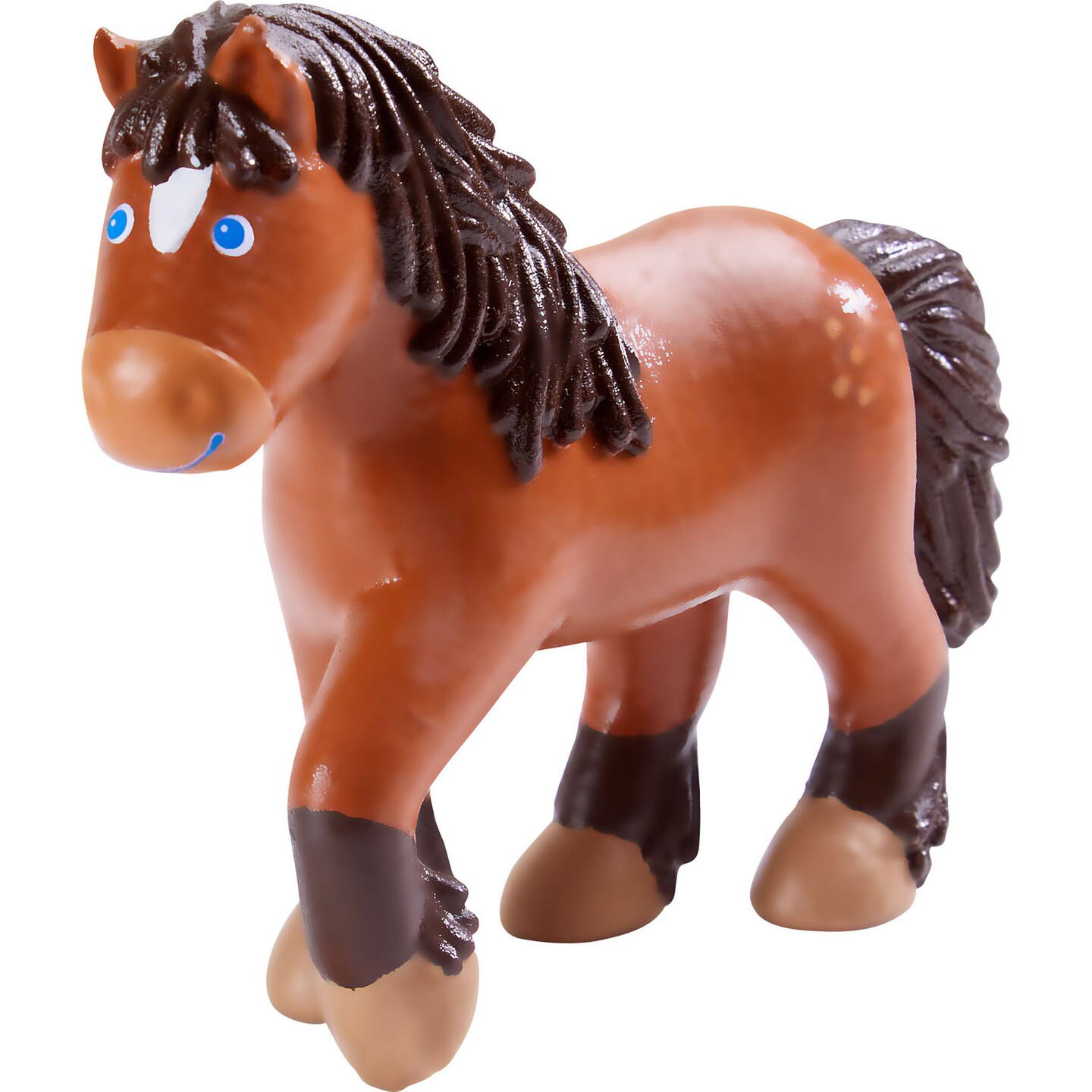 HABA Little Friends Kiara - 4.5&#x22; Chunky Plastic Draft Horse Toy Figure