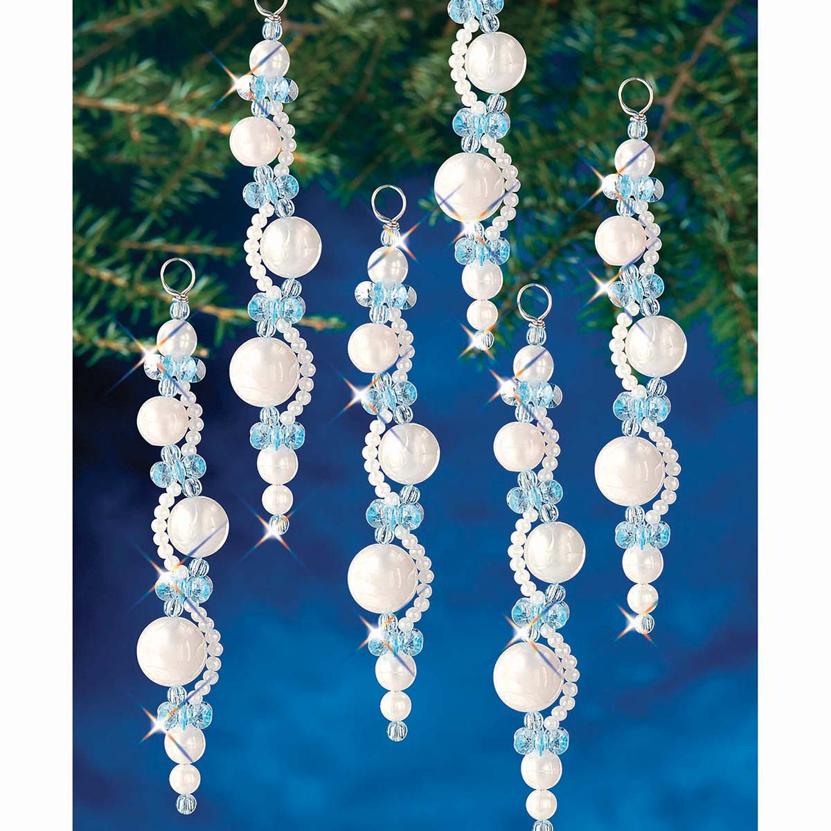 The Beadery  Pearl Icicles Ornament Kit