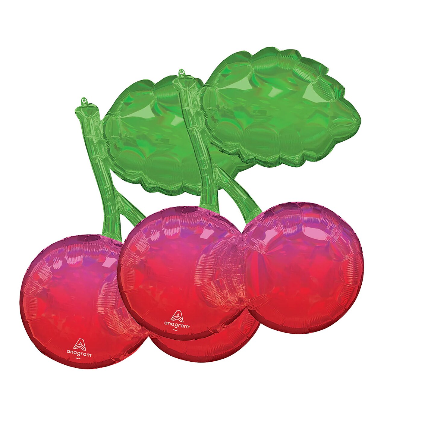 Anagram® 30 Inch Fruity Mix Iridescent Cherries Foil Mylar Balloon