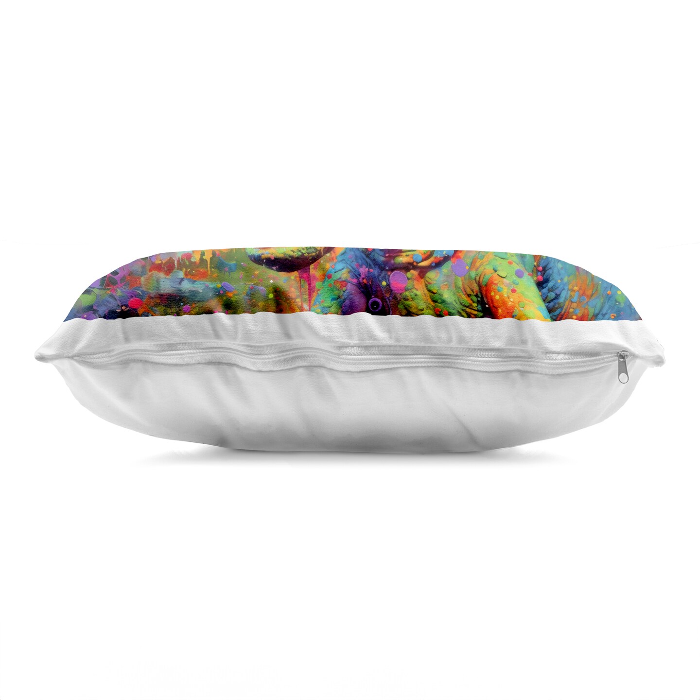 Stupell Industries Colorful T-Rex with Splatter Decorative Printed Throw Pillow, design by Creative Studio, 14 x 7 x 20