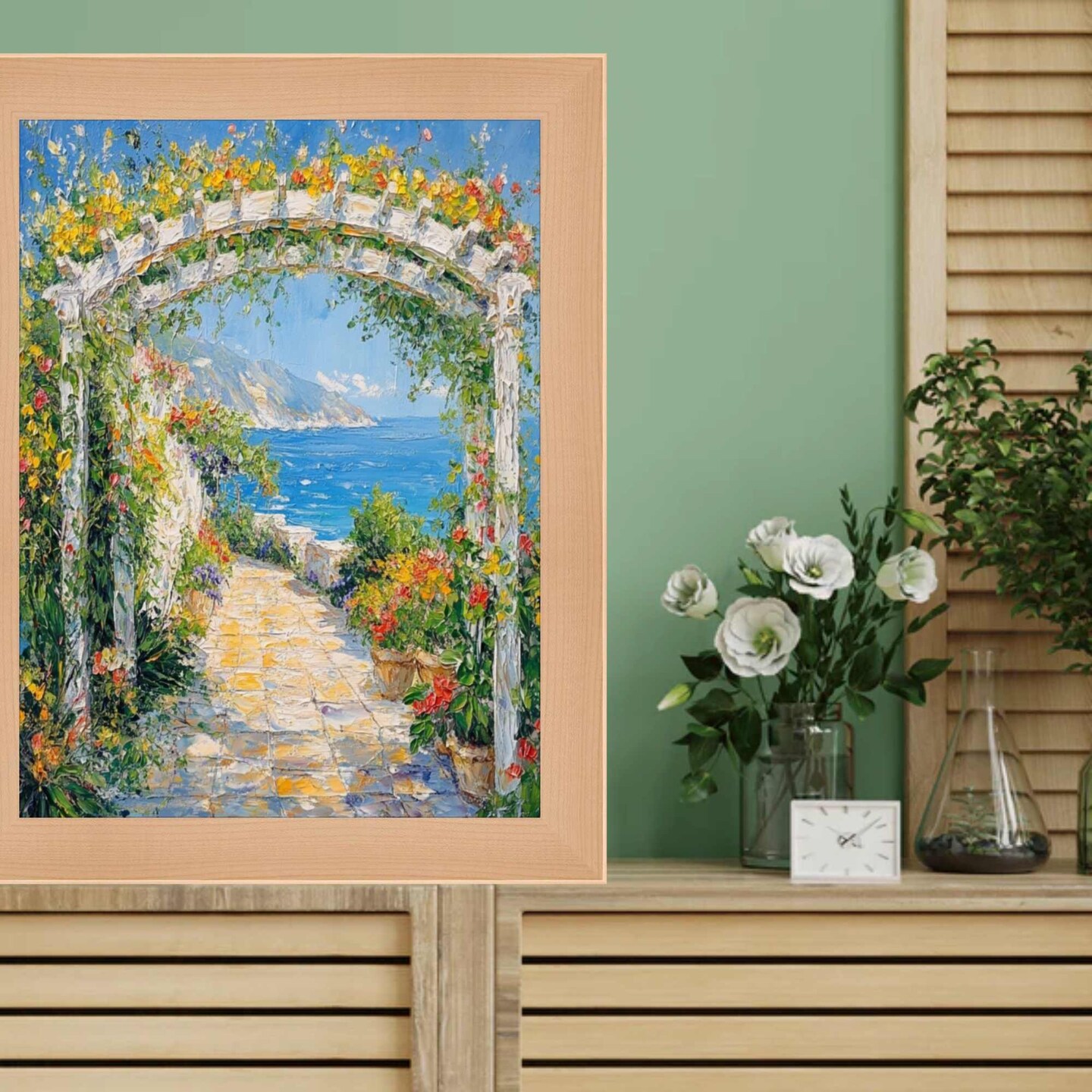 Natural Maple Wood Flat Picture Frame 11x15 frame
