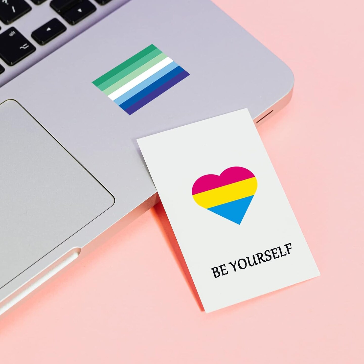 Pride Stickers 1000 PCS, LGBTQ+ Heart & Flag Stickers Pack Roll for Transgender Lesbian Bi Nonbinary Gay Pan ACE Stuff Parade Accessories Present