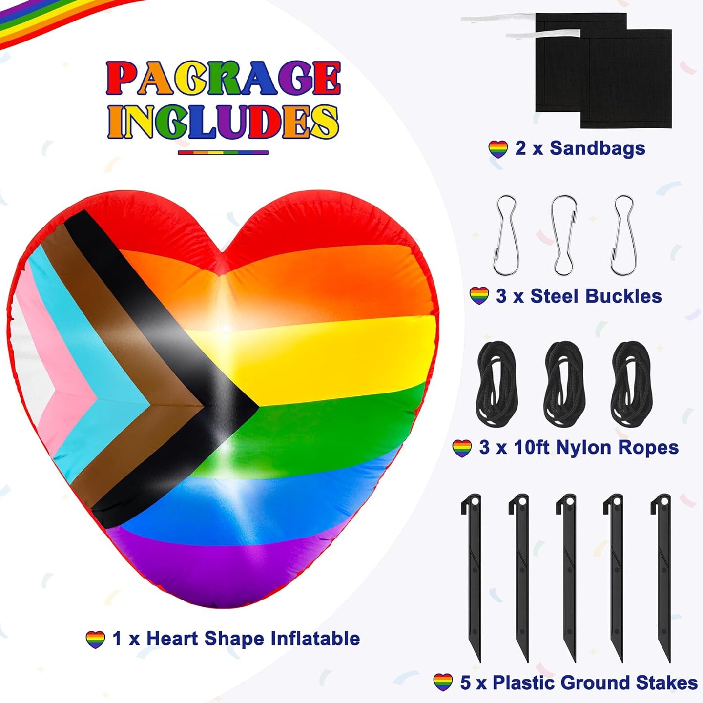 XtraLarge Rainbow Backdrop Curtain - 3.2x8 Feet, Pack of 2 | Rainbow Birthday Decorations | Easter Backdrop Curtain for Easter Decorations for Home | Rainbow Streamers for Pride Decorations