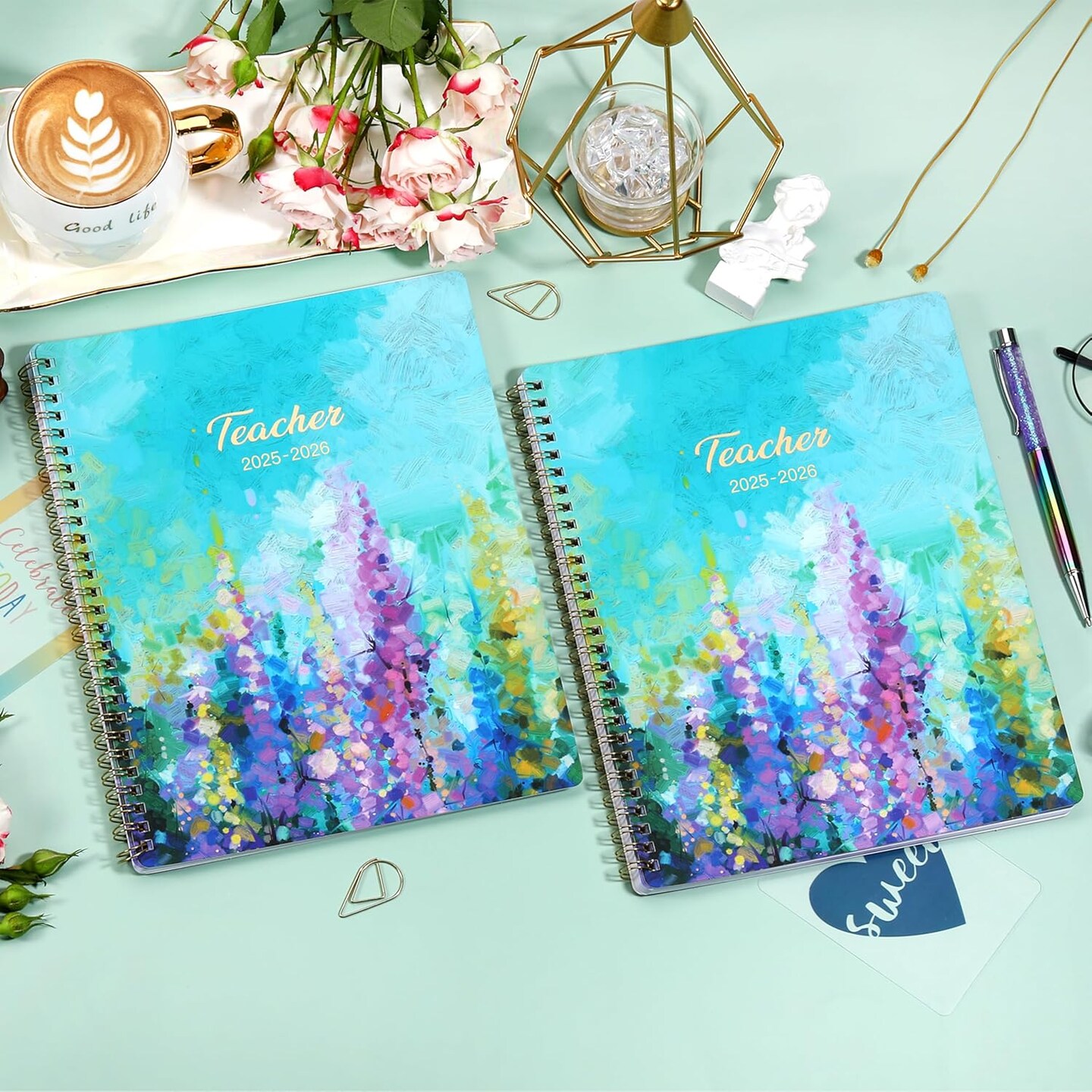 2025-2026 Teacher Planner - Teacher Lesson Planner 2025-2026 - Oil Painting