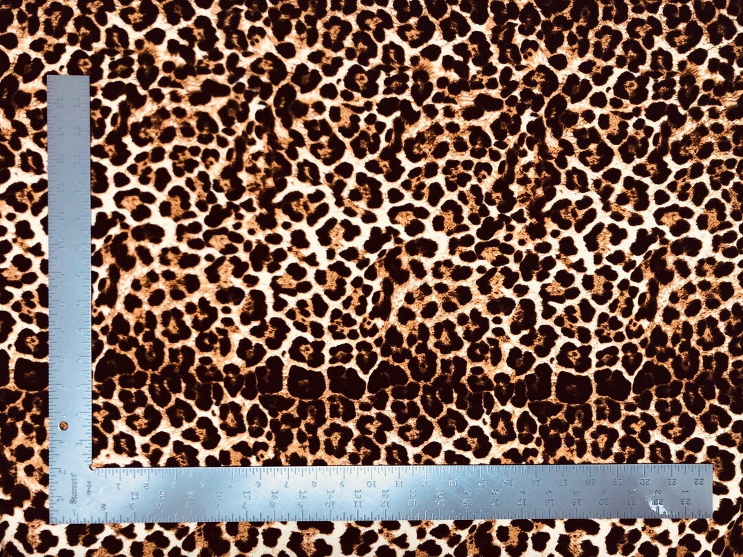 1 Yard Liverpool Knit Animal Print Fabric for Apparel, Costumes, Decor ...