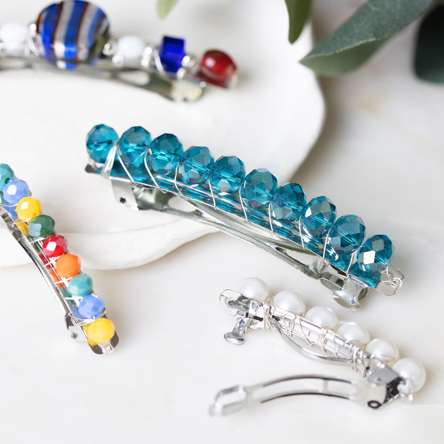 Silver Metal Hair Barrettes – 12 Pack Blank Snap Clips for DIY Hair Bows, Crafts & Accessories