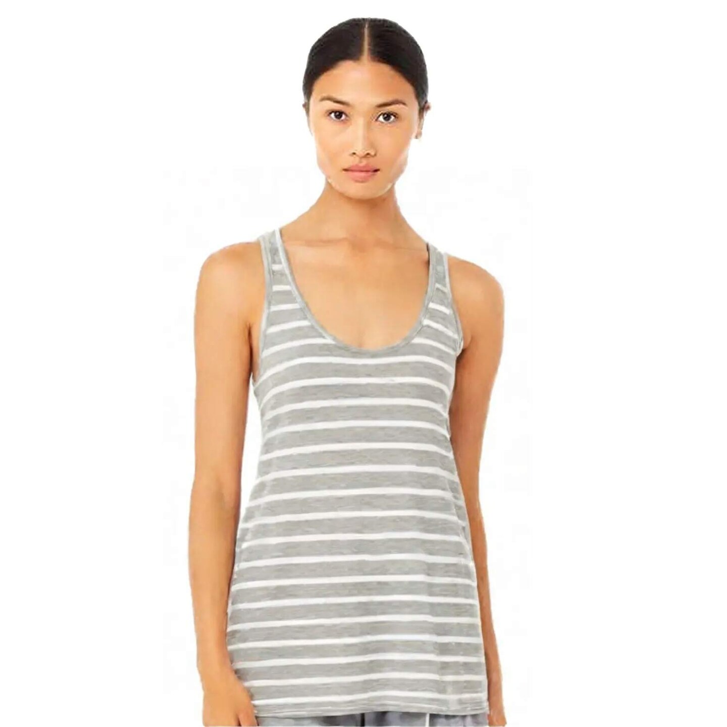 BELLA + CANVAS Women’s Flowy Crewneck Tank 8800 – Relaxed Fit Sleeveless Tee for Summer Wear