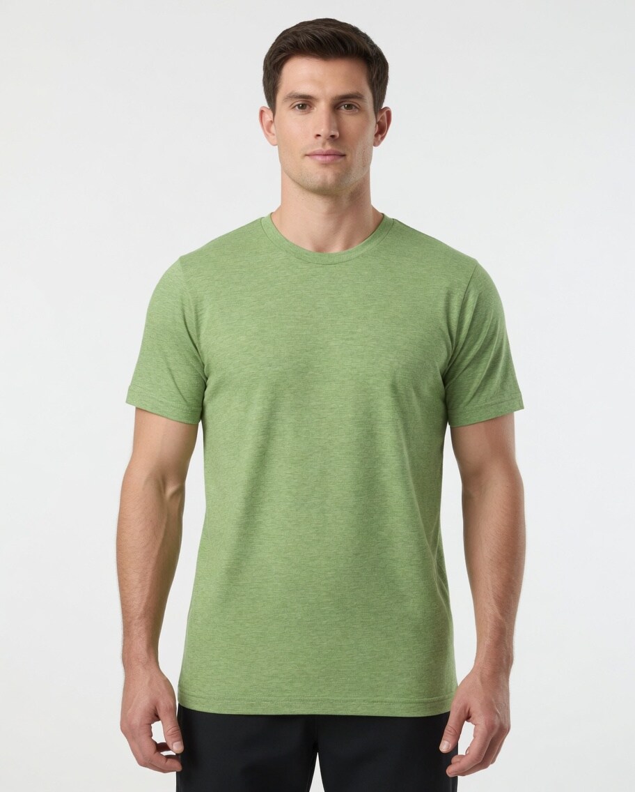 BELLA + CANVAS CVC Triblend Short Sleeve Crewneck T-Shirt for Custom Printing & Lightweight Casual Wear Tee