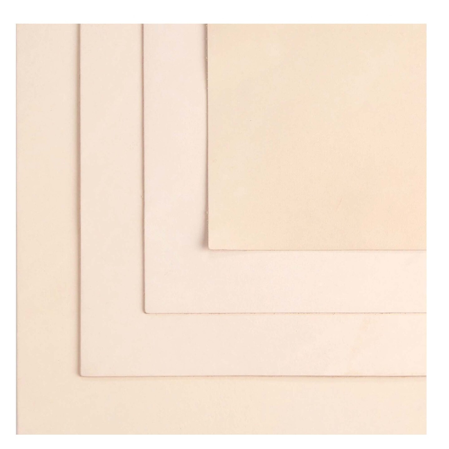 ELW Tooling Leather Vegetable Tanned Full Grain Leather 7-8 oz.(3.2 mm) Pre-Cut Square Cowhide Full Grain Leathercraft for Holsters Knife Sheaths Coasters Molding Emboss Stamp Cases