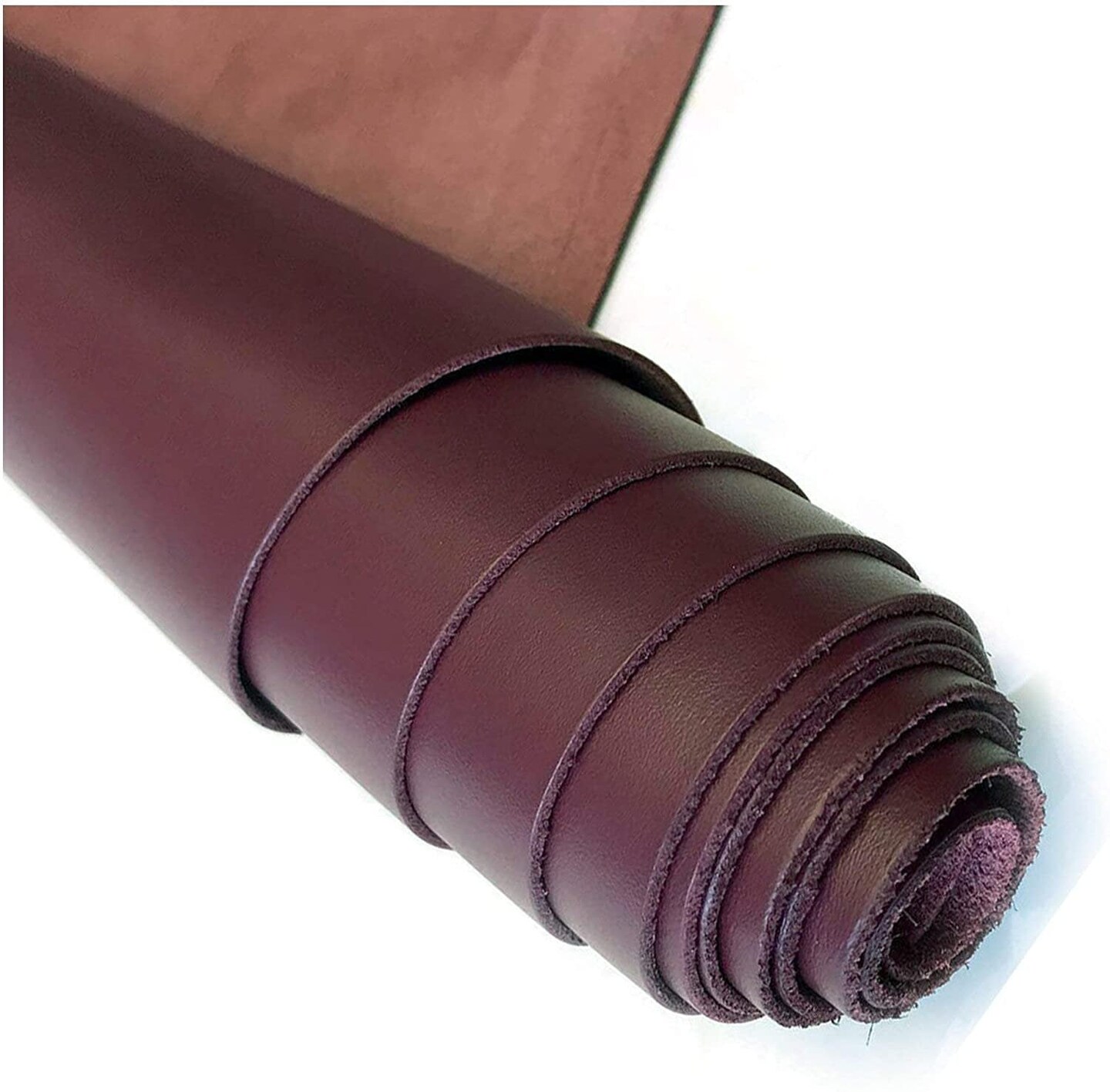 ELW Oil Tanned Leather 5/6 OZ (2-2.4mm) | Full Grain| Pre-Cut Sizes from 6&#x22; to 48&#x22;| Cowhide Handmade Perfect for Crafting, Sewing, Molding, Workshop