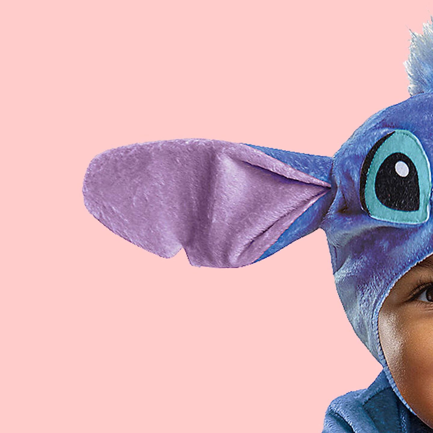 Baby Stitch Costume Soft Blue Jumpsuit with Headpiece Perfect for Halloween and Community Events