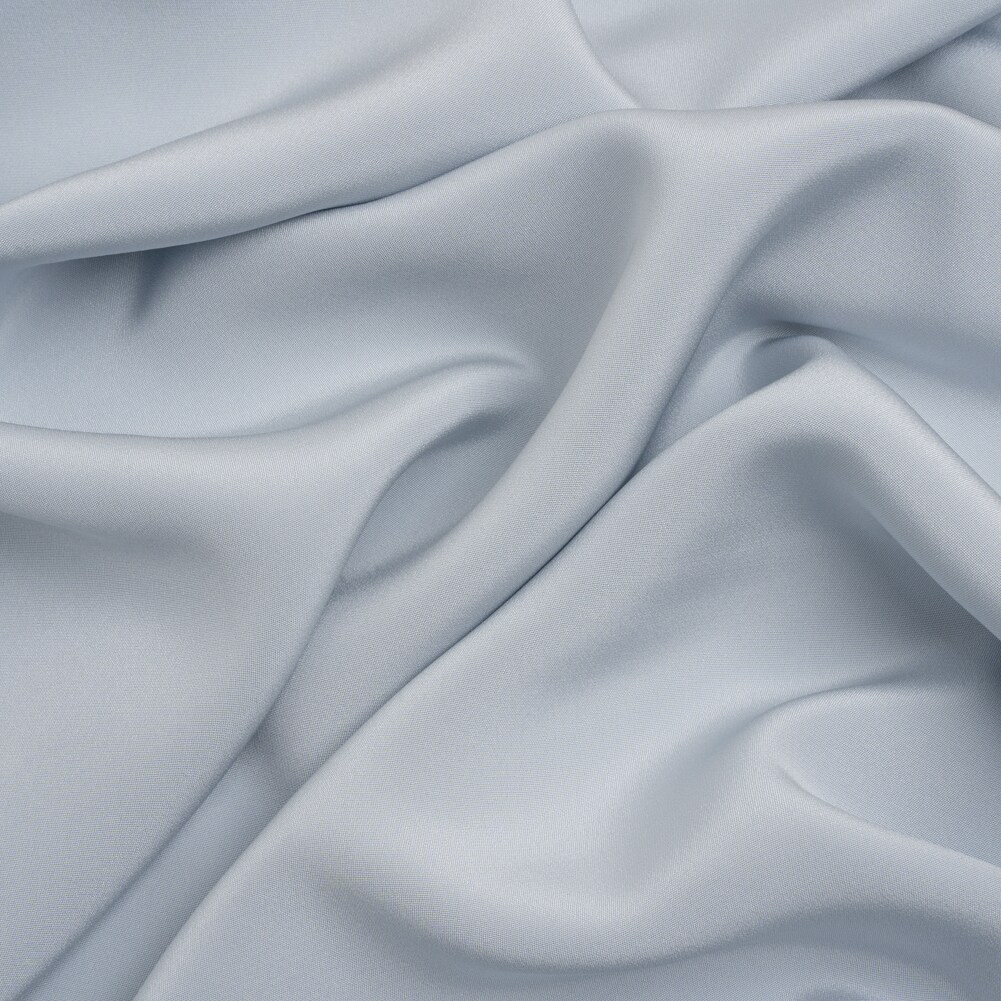 1 Yard Gray Dawn Silk Crepe Fabric, 44" Wide 4 Ply Silk for Sewing & Couture