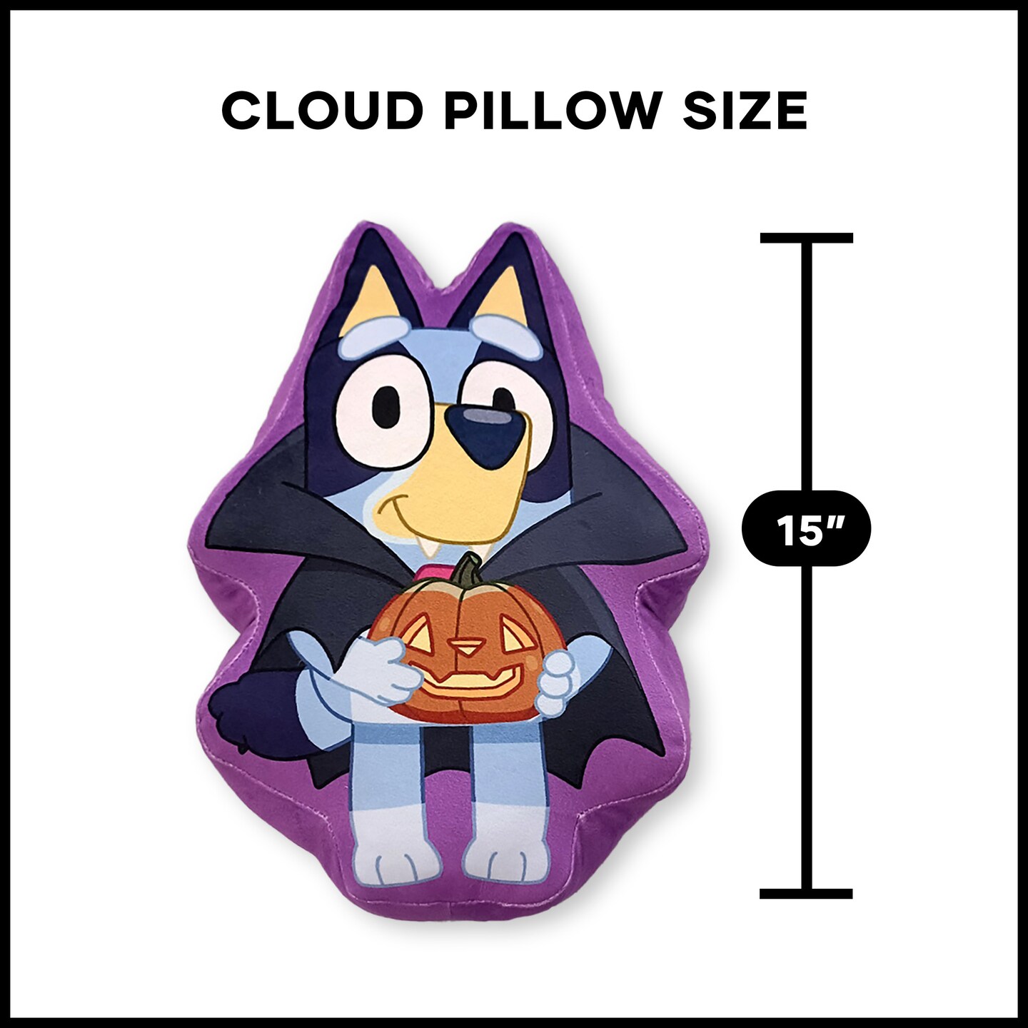 Bluey Halloween Bluey Travel Cloud Pillow 15 Inches