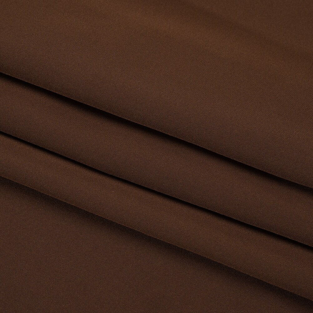 1 Yard Chocolate Silk 4 Ply Crepe 44" Wide Luxurious Fabric for Elegant Apparel