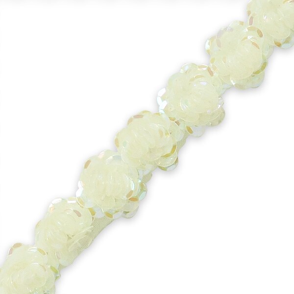 Cora Sequin Rose Fleurettes Trim - Pack of 36&#x22;
