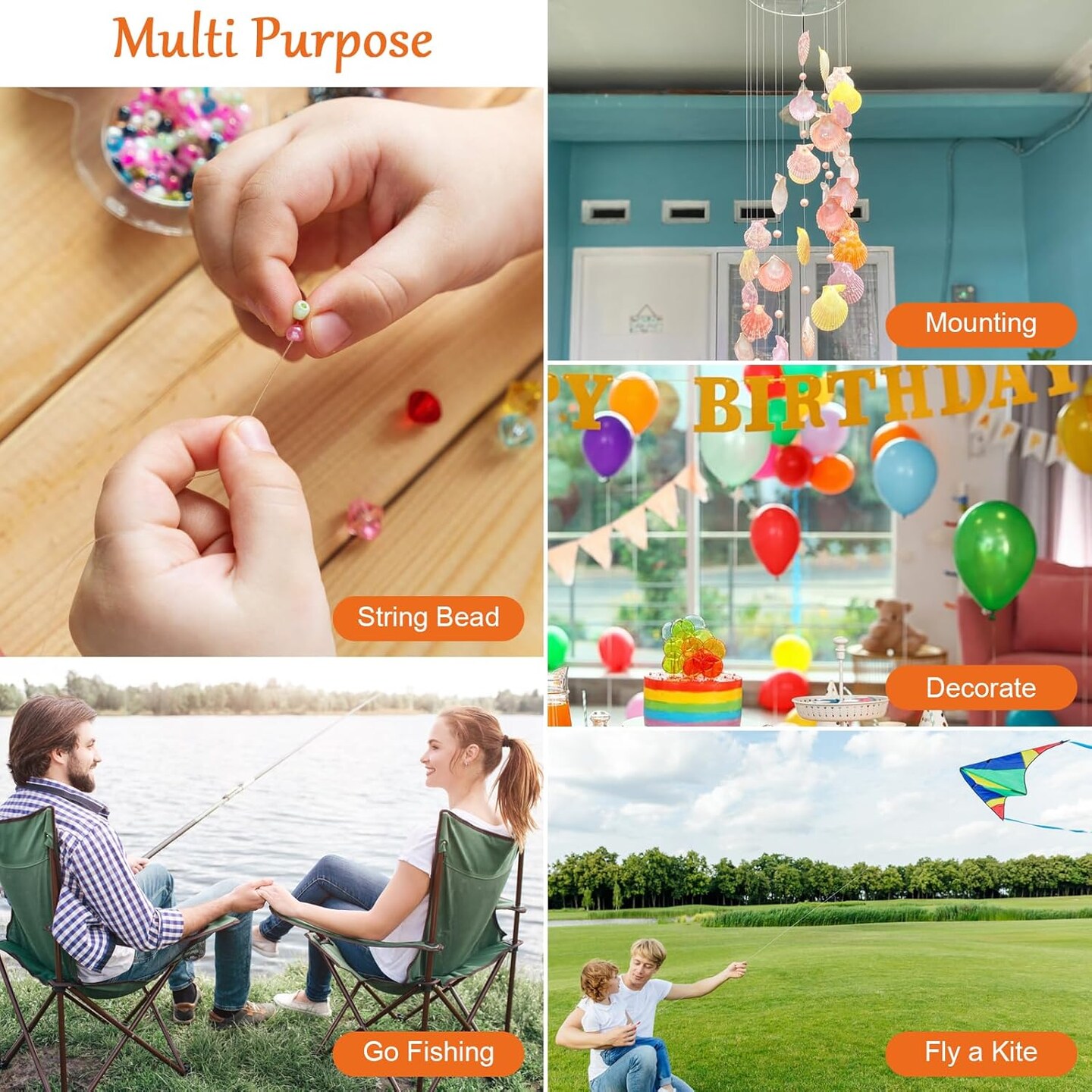 Clear Fishing Line Wire 755 ft