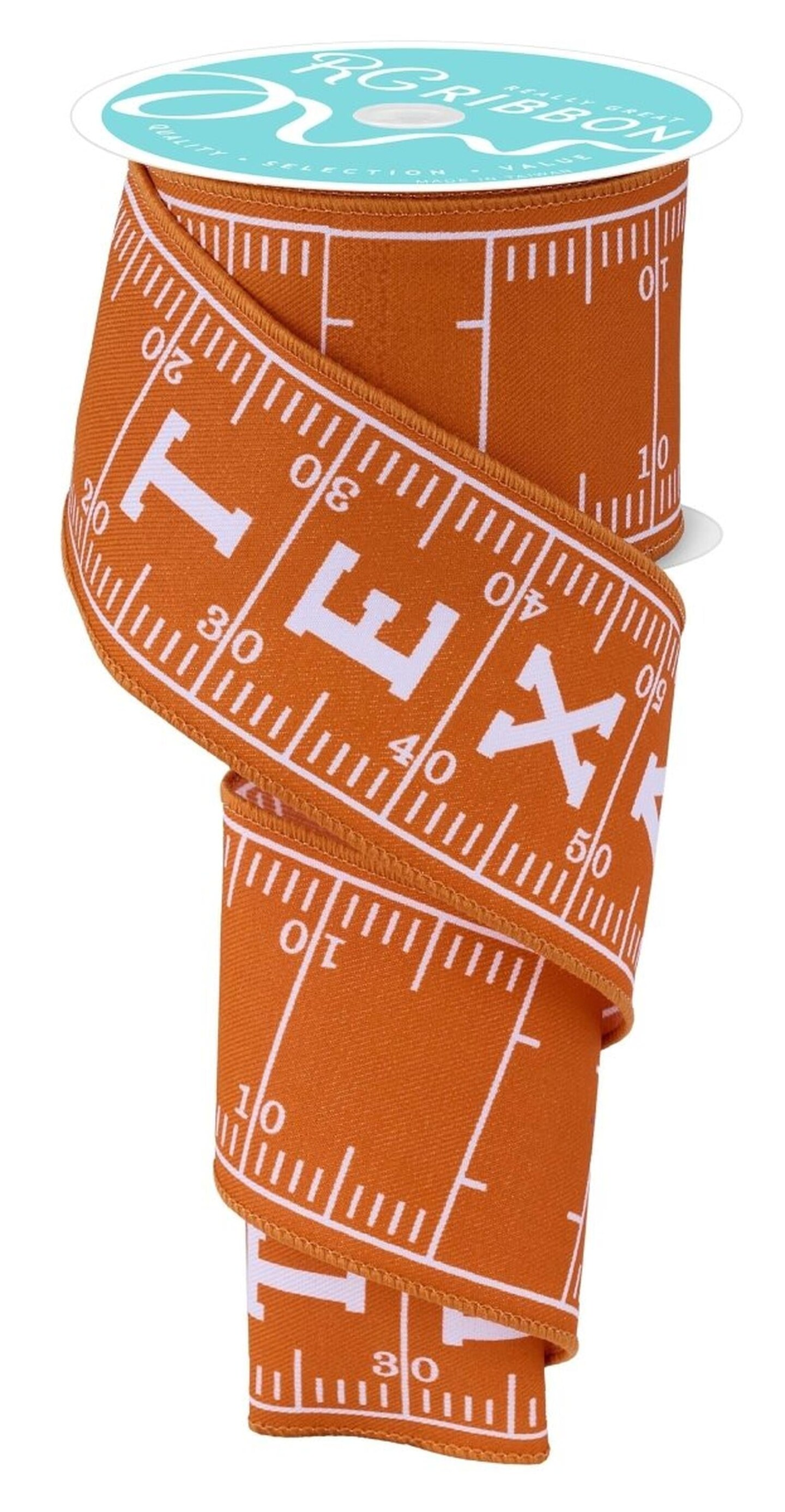 Field Ribbon 2.5in Texas Football Field Ribbon: Burnt Orange (10 Yards) | Michaels