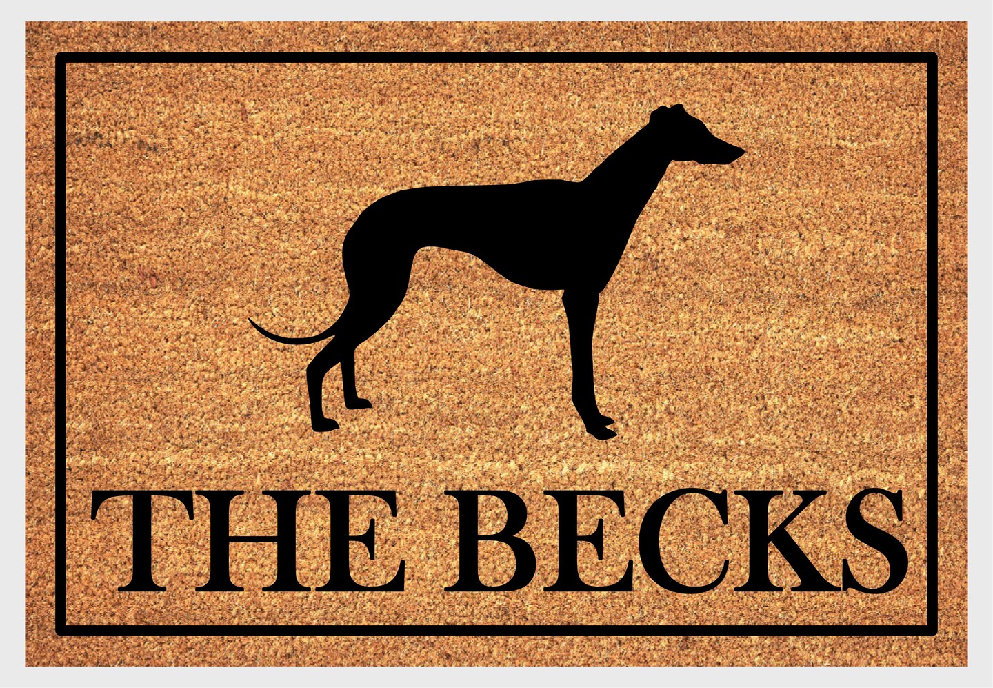 Greyhound Doormat Personalized Greyhound Welcome Mat Sizes MakerPlace by Michaels