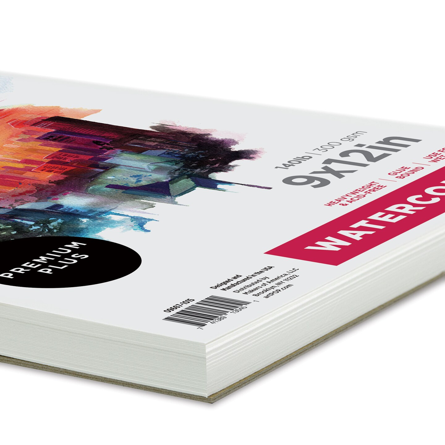 artPOP! Watercolor Pad, 9&#x22; x 12&#x22;, 30 Sheets, Spiral Bound, Acid-Free Paper, 140lb (300gsm), Perfect for Most Wet &#x26; Dry Media, Ideal for Beginners, Students, Artists