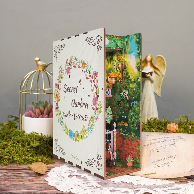 DIY Miniature Kit Book Nook | Secret Garden