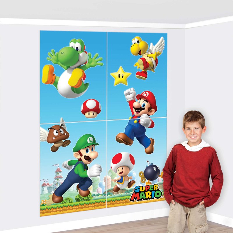 Super Mario Brothers&#x2122; Scene Setters&#xAE; Wall Decorating Kit