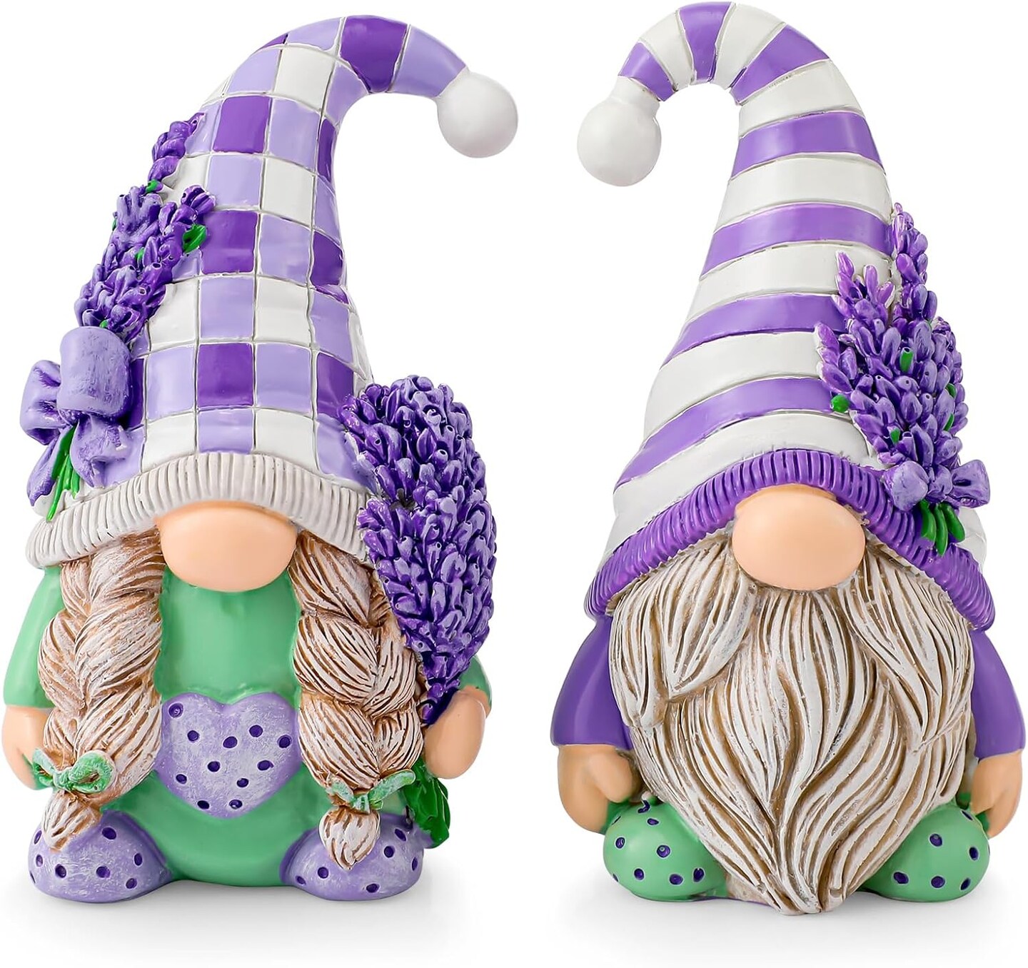 2 Pcs Gnomes Decorations for Home Gnomes Figurine Gifts Spring Summer Table Ornaments Decorations Gifts for Home