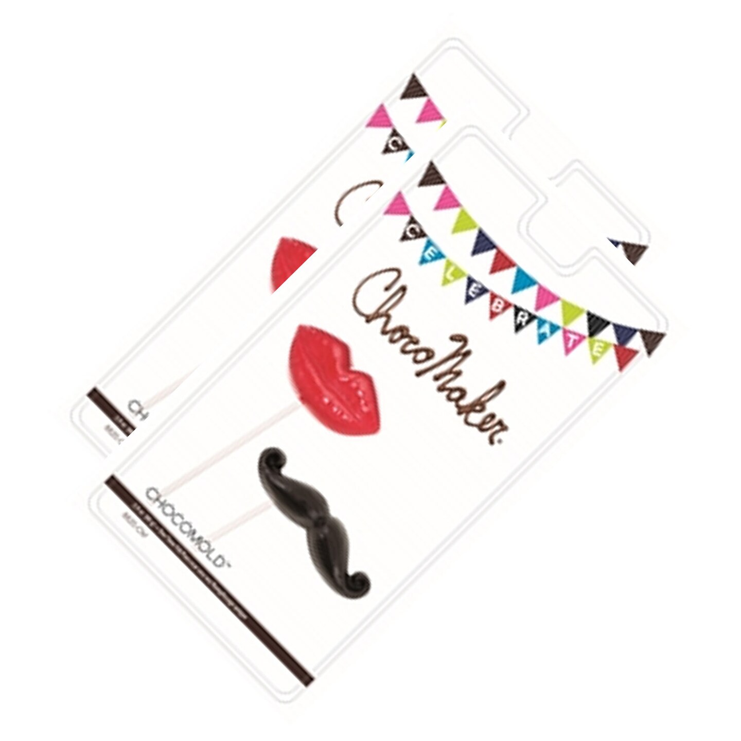 Lips &#x26; Mustache Pops Chocolate Mold