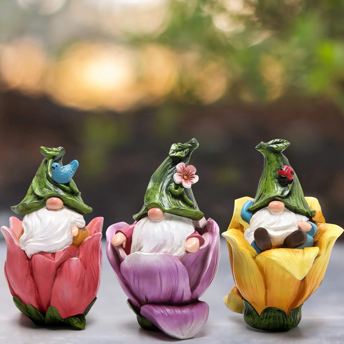 Gnomes Decorations for Home Spring and Summer Decorations Indoor Gnome Statuette
