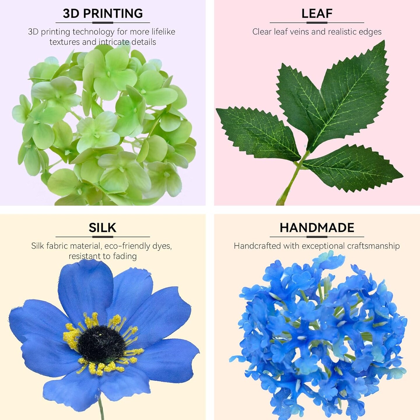 Spring Wreaths for Front Door 24 Inch Spring Wreath with Lifelike Blue Hydrangea Gerbera and Daisy, Spring Door Wreath Decor for Indoor or Outdoor Spring and Summer Wreaths for Front Door Outside