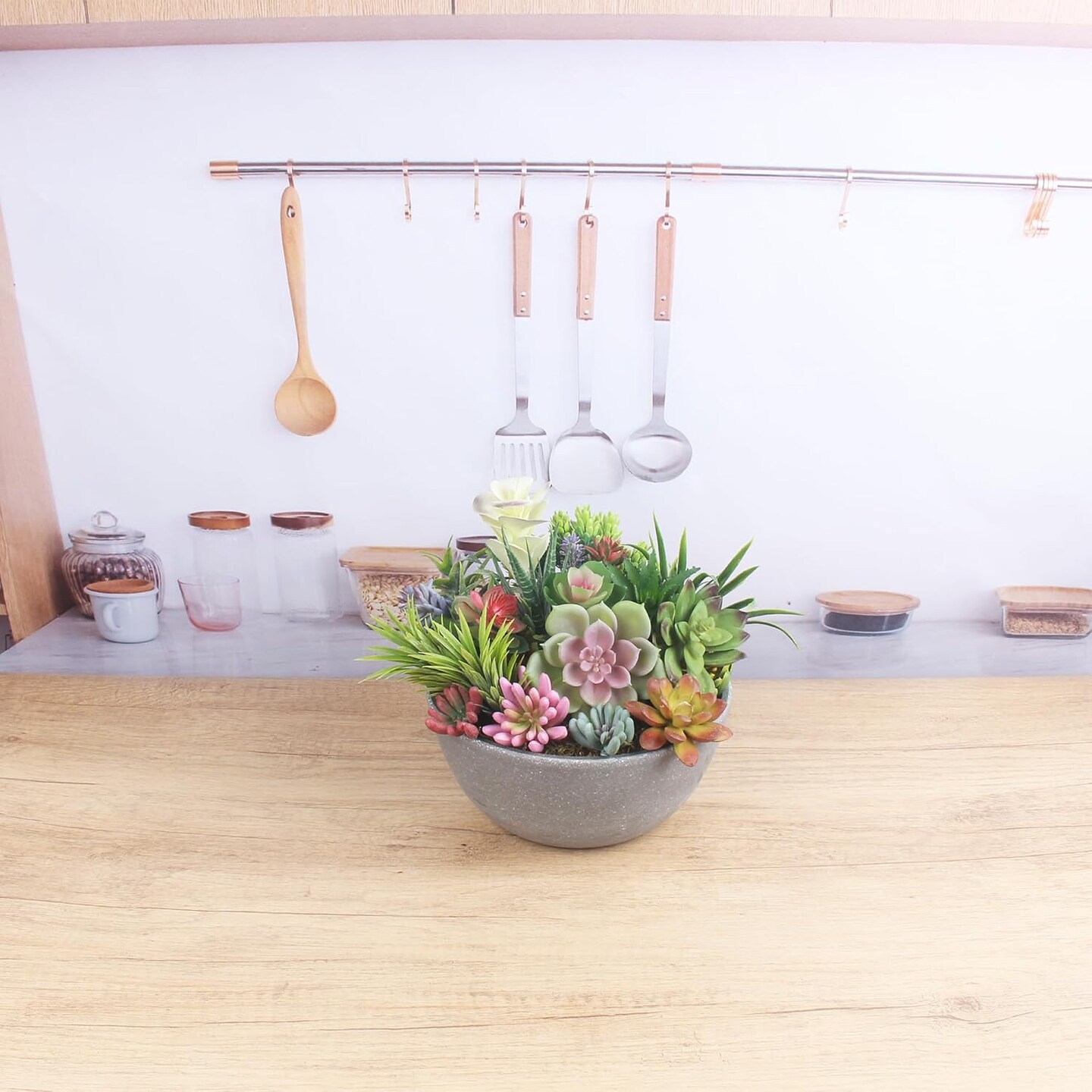 Artificial Succulent Plants 24 Pack Fake Succulents Unpotted Realistic Faux Succulent Face Succulent Apply Family Wedding Decor