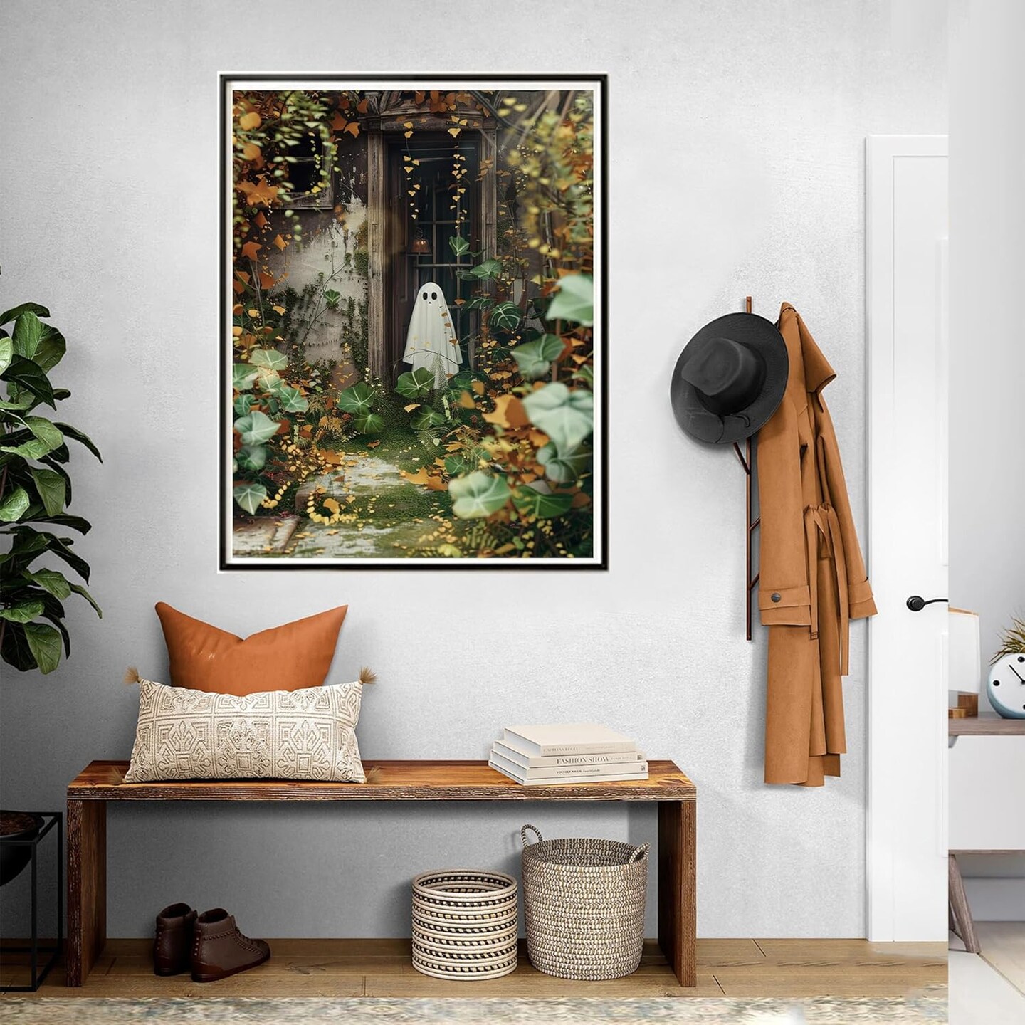 Halloween Paint by Numbers Kit for Adults – DIY Acrylic Canvas, 16x20 Inch