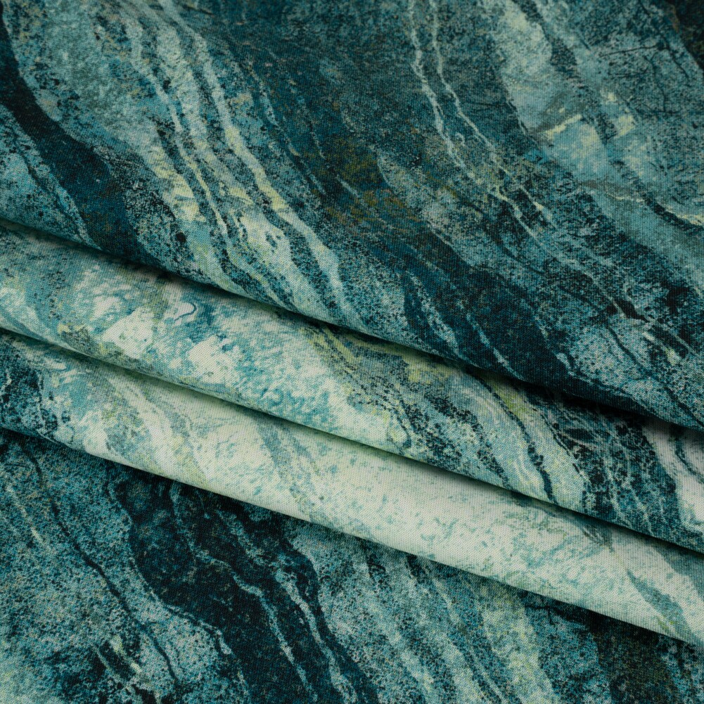 1 Yard Blue Planet Swirling Lines Gradient Wide Backing Quilting Cotton Fabric